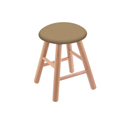 Holland Bar Stool Co Oak Vanity Stool, Natural Finish, Graph Poppy Seat RC18OSNat013